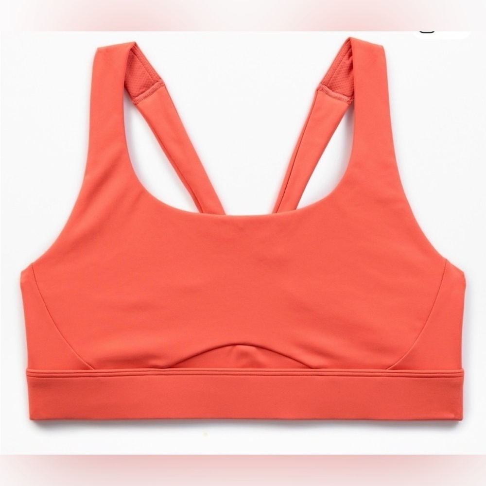 NWT Athleta Interval Orange Haze Bra Sz Medium Best for D -DD Cups
